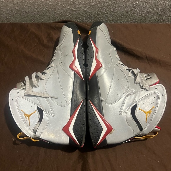 Jordan Other - Jordan Men's Silver and Gold Sneakers Retro 7 Reflections of a Champion